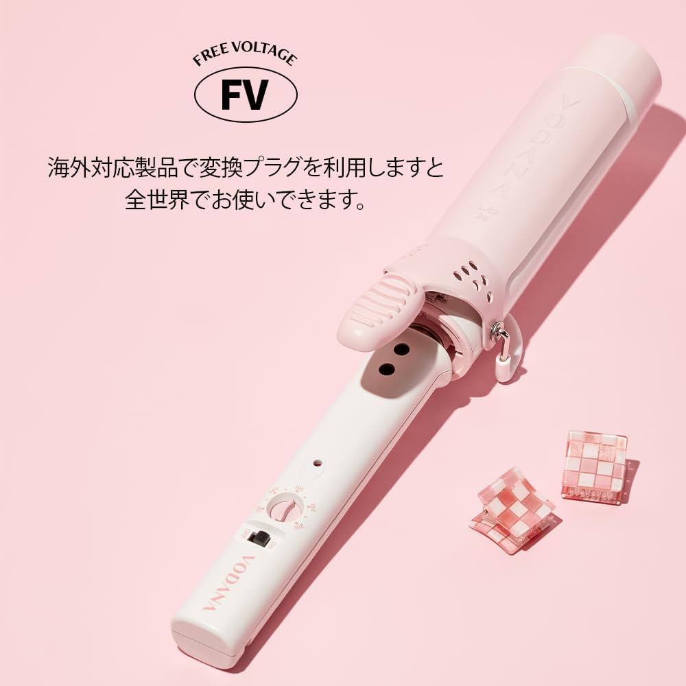 VODANA - vodana 40mm ストロベリークリーム Amazon | VODANA グラムウェーブカーリングアイロン【日本正規品